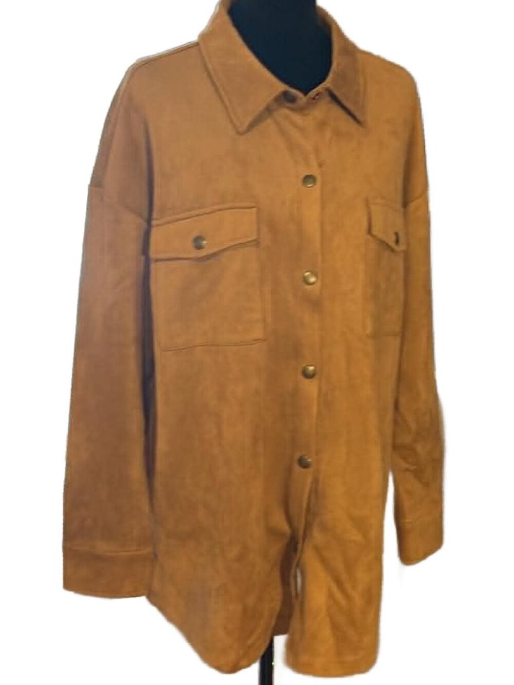 Sabrina Lauren Faux Suede Shacket